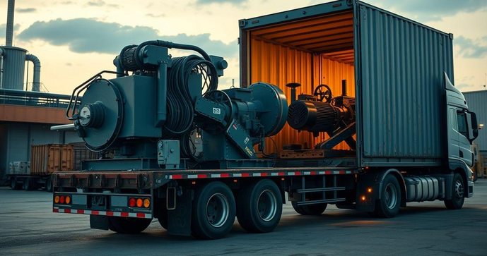 Como Garantir um Transporte de Máquinas Seguro e Eficiente