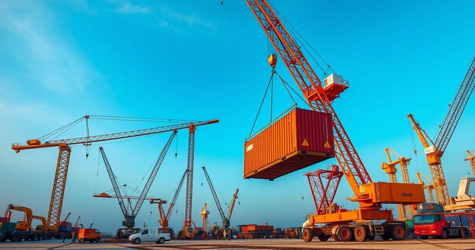 Içamento de carga com guindaste: tudo que você precisa saber