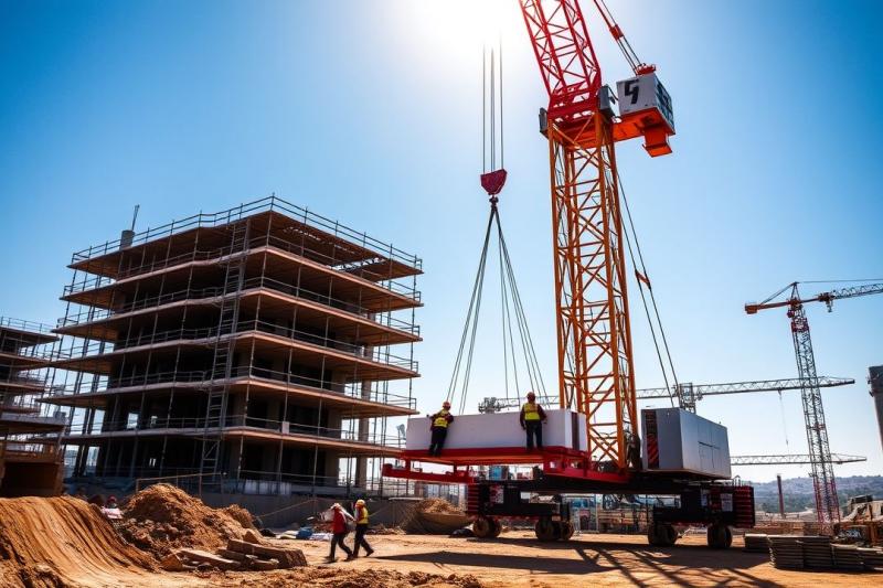 Guia Completo sobre Içamento de Carga com Guindaste para Construções